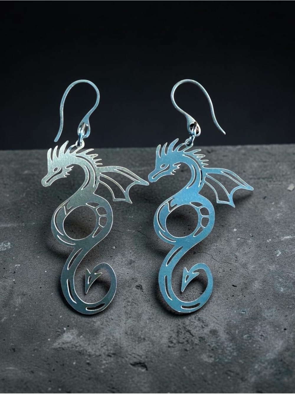 🆕 Dragon Laser Cut Earrings